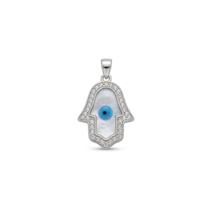 Hamsa Evil Eye Pendant