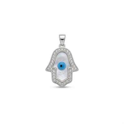 Hamsa Evil Eye Pendant
