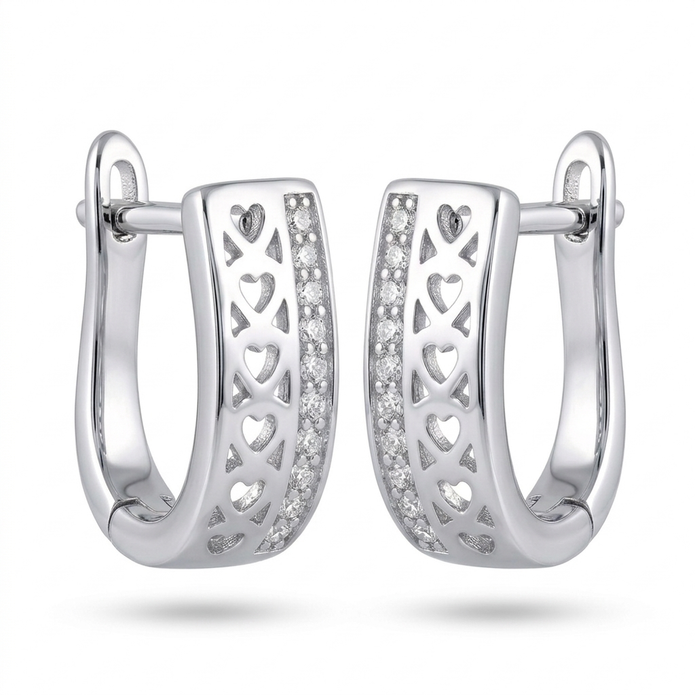 Heart Cutwork Hoops