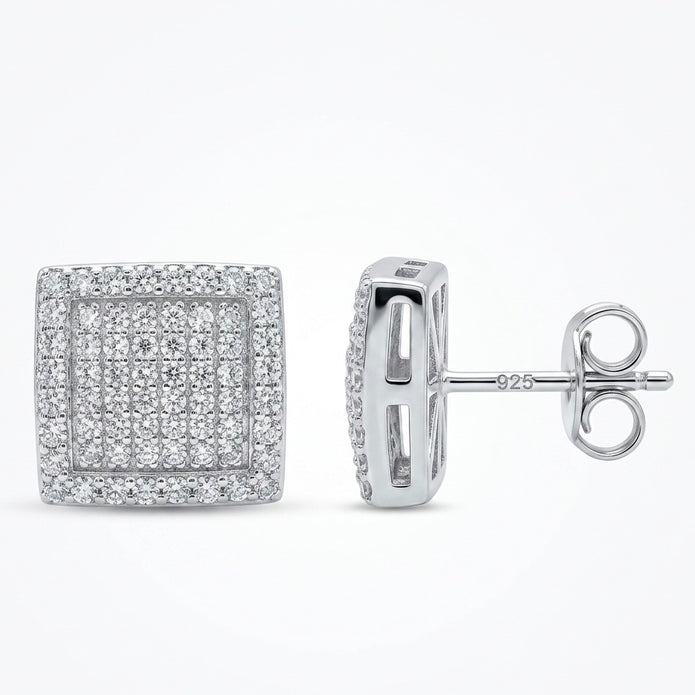 Pave Stud Earrings