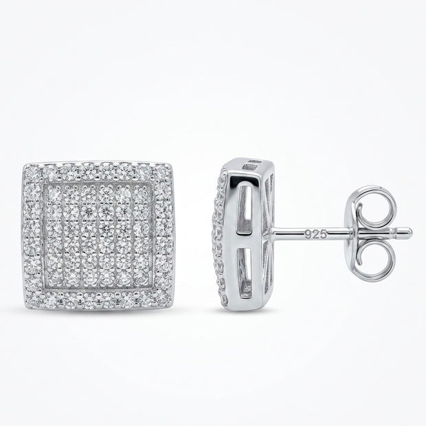 Pave Stud Earrings