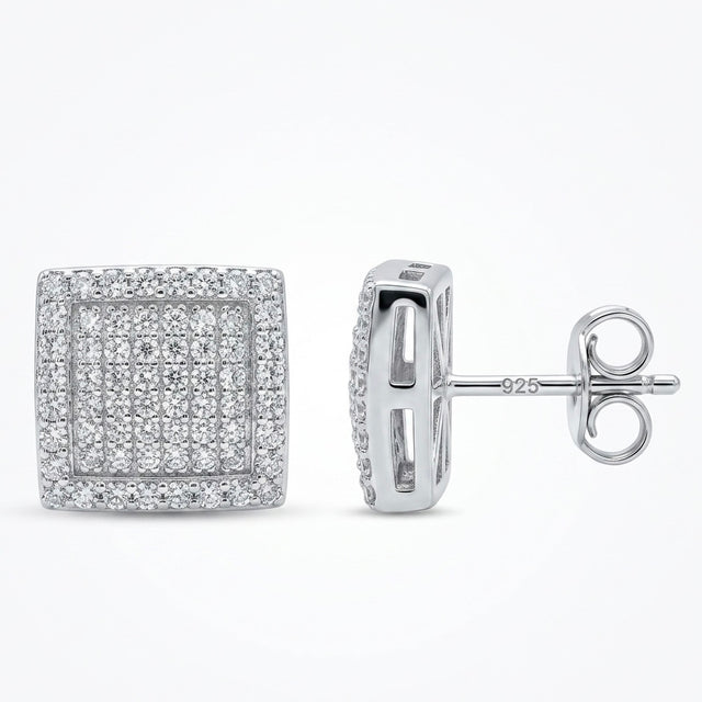 Pave Stud Earrings