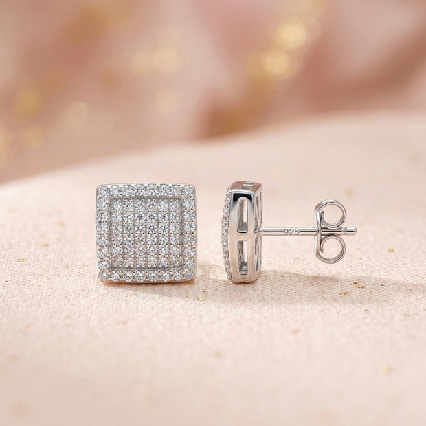 Pave Stud Earrings