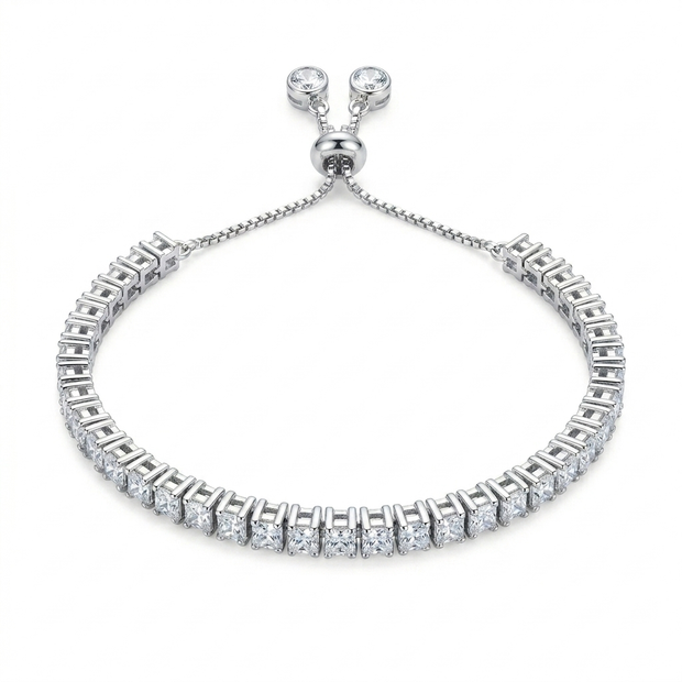 Royal Square Tennis Bracelet