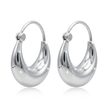 Silver Eclipse Hoops
