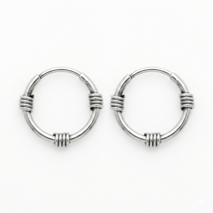 Wire-Wrapped Style Hoops