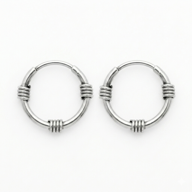 Wire-Wrapped Style Hoops
