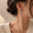 Lavender Bloom Hoops