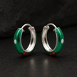 Flora Green Hoops