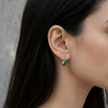 Flora Green Hoops