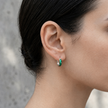 Flora Green Hoops