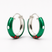 Flora Green Hoops