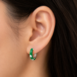 Verdant Petal Hoops