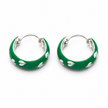 Verdant Petal Hoops