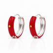 Crimson Bloom Hoops