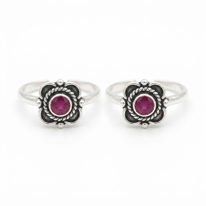 Vintage Flower Toe Ring