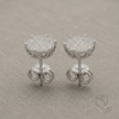 Cluster Round Stud Earrings