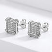 Pave Square Stud Earrings